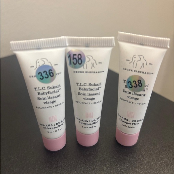 Drunk Elephant Other - Drunk Elephant T.L.C. Sukari Babyfacial Set with Pink and White Tubes